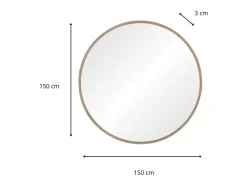 Online Espejo redondo XXL de roble FAB Color natural claro