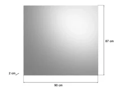 Online Meublorama Espejo SCOTT – Diseño moderno y sin bordes Plateado