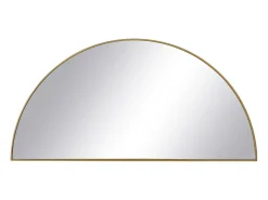 OZAIA Espejo De Pared|Espejo-Espejo semicircular design de metal - Ancho 50 x Alt. 100 cm - - GAVRA Dorado