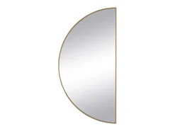 OZAIA Espejo De Pared|Espejo-Espejo semicircular design de metal - Ancho 50 x Alt. 100 cm - - GAVRA Dorado