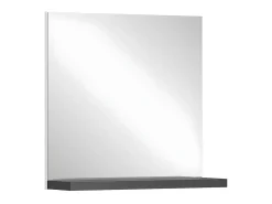 New ebuy24 Espejo Shoelove 1 estante 60x59cm , gris. Blanco