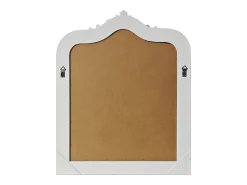 OZAIA Espejo De Pared|Espejo-Espejo trumeau de madera de paulownia, L. 80 x Alt. 100 cm, mate, NOVARA Blanco