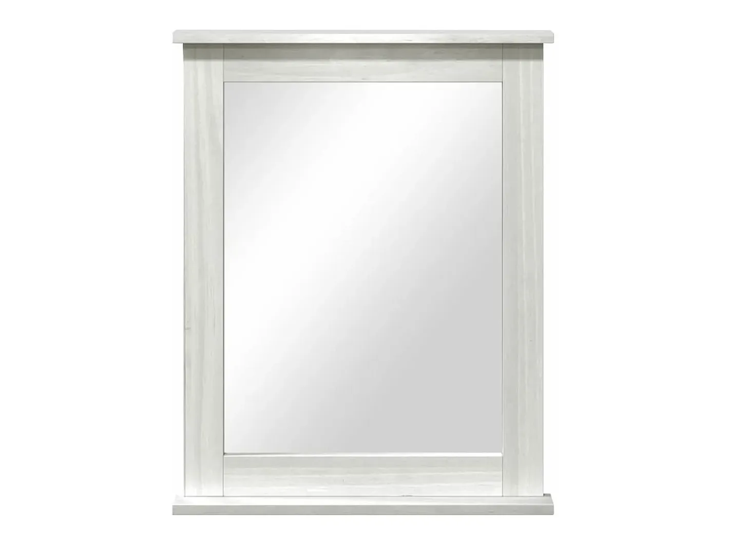 Outlet Espejo VIGO 55,5 x 5 x 70 cm Madera maciza de pino Blanco