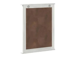 Outlet Espejo VIGO 55,5 x 5 x 70 cm Madera maciza de pino Blanco