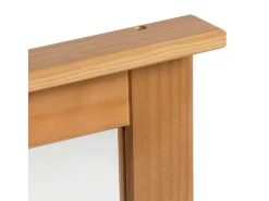 Espejo VIGO Marrón Miel 55,5 x 5 x 70 cm Madera Maciza de Pino Marru00f3n