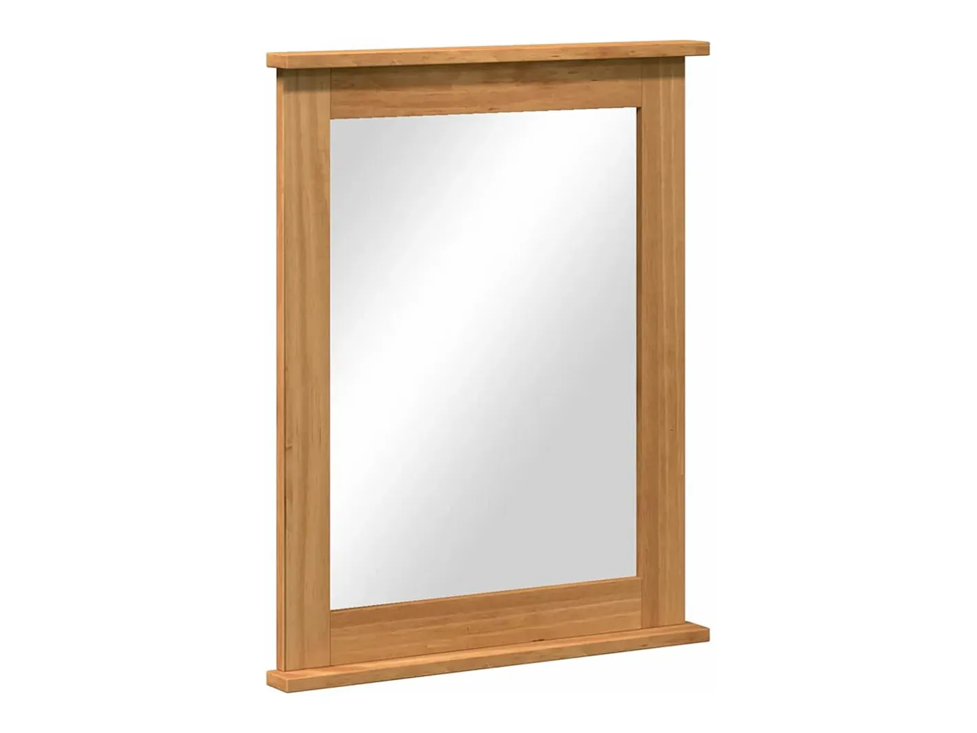 Espejo VIGO Marrón Miel 55,5 x 5 x 70 cm Madera Maciza de Pino Marru00f3n