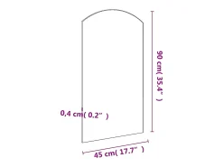 Espejo 90x45 cm Cristal Blanco Outlet