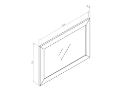 Discount Espejo 110x75x2.5 cm Marrón Soho Marru00f3n