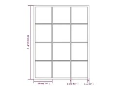 Clearance Espejos de pared 3 piezas 80x60 cm metal Negro