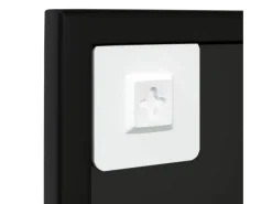Clearance Espejos de pared 3 piezas 80x60 cm metal Negro