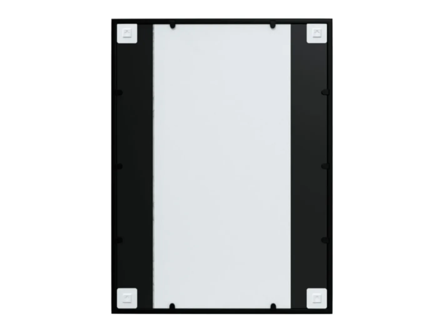 Espejo De Pared|Espejo-Espejos de pared 2 piezas 80x60 cm metal Negro
