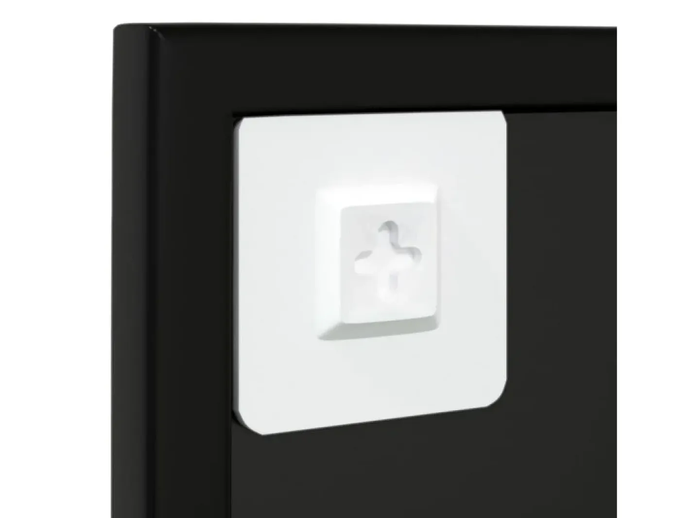 Espejo De Pared|Espejo-Espejos de pared 2 piezas 80x60 cm metal Negro