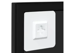 Espejos de pared 4 piezas 100x60 cm metal Negro Best