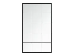 Espejos de pared 4 piezas 100x60 cm metal Negro Best