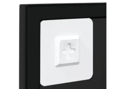 Discount Espejos de pared 3 piezas 100x60 cm metal Negro