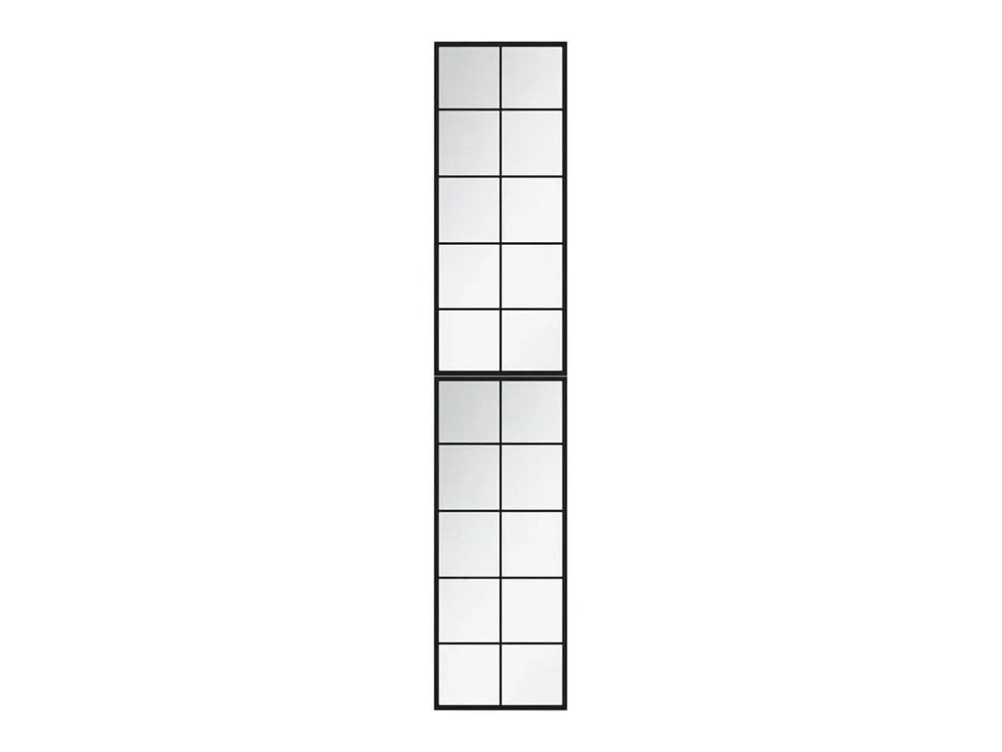 Espejo De Pared|Espejo-Espejos de pared 2 uds metal 100x40 cm ES877640 Negro