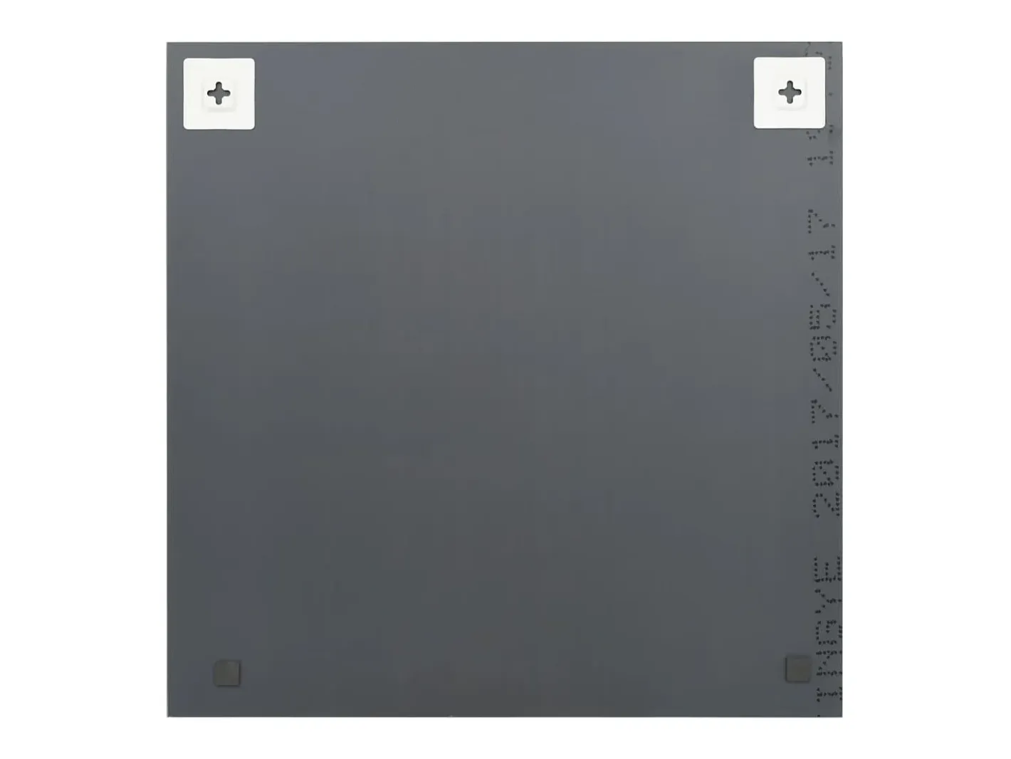 Espejo De Pared|Espejo-Espejos de pared cuadrados 2 unidades vidrio 50x50 cm ES698397 Plateado