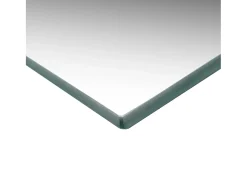 Espejos de pared rectangulares 2 unidades vidrio 60x40 cm ES525863 Plateado Online
