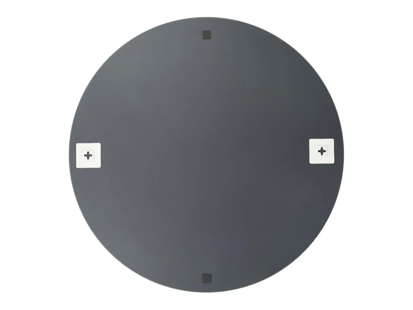 New Espejos de pared redondos 2 unidades vidrio 50 cm ES311072 Plateado