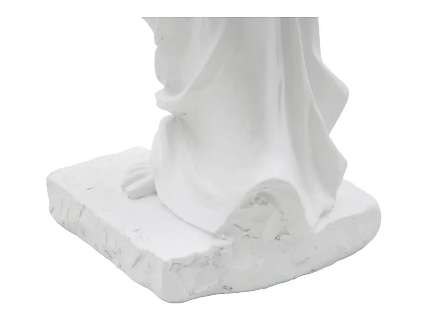 Outlet Estatua clásica decorativa de mesa en polirresina blanca h49cm estilo griego Blanco