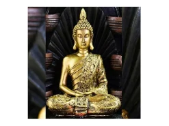 Best Zen Arôme Estatua de Buda de poliresina Sanci Dorado