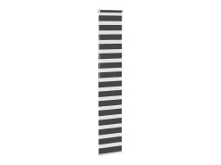 Estor cebra 40x200 cm ancho tela 35,9 cm poliéster Negro Clearance