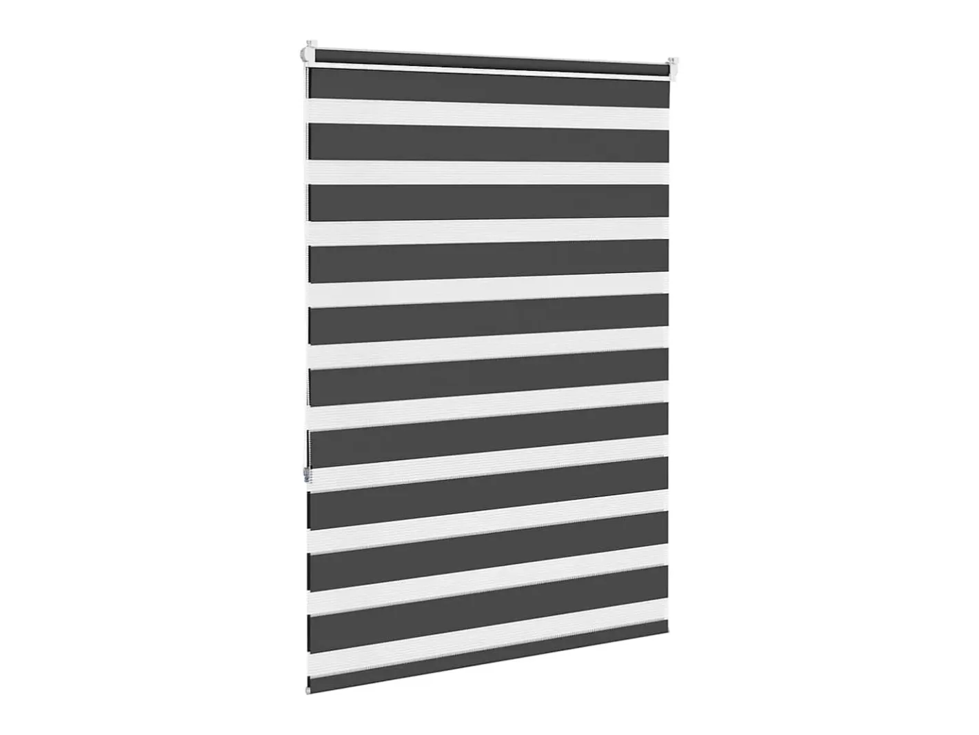 Estor cebra 95x150 cm ancho tela 90,9 cm poliéster Negro