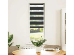 Online Estor cebra 50x150 cm ancho tela 45,9 cm poliéster Negro
