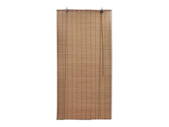 Discount Estor enrollable de bambú 100x220 cm Marrón Marru00f3n