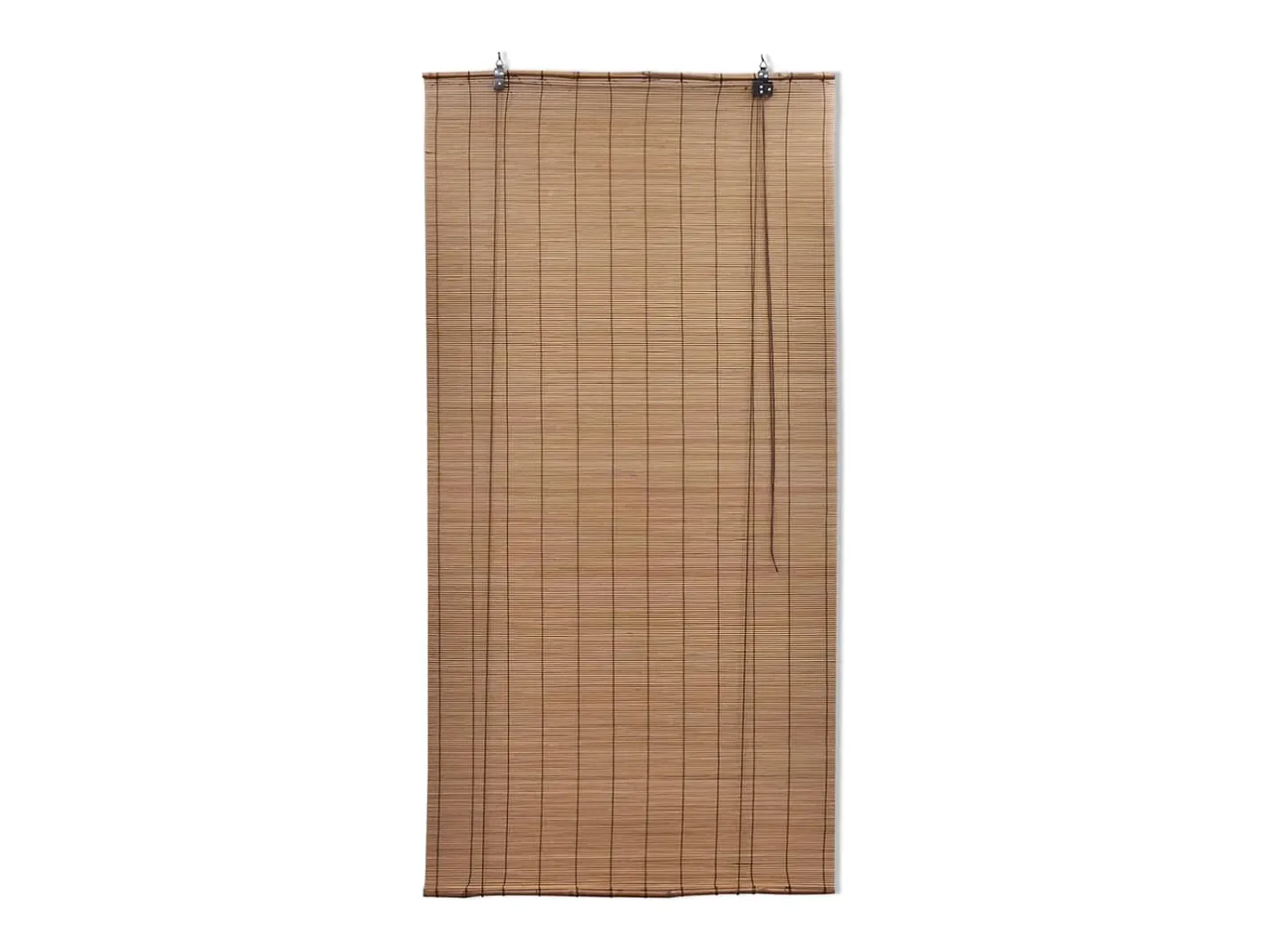 Discount Estor enrollable de bambú 100x220 cm Marrón Marru00f3n