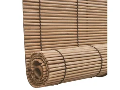 Discount Estor enrollable de bambú 100x220 cm Marrón Marru00f3n