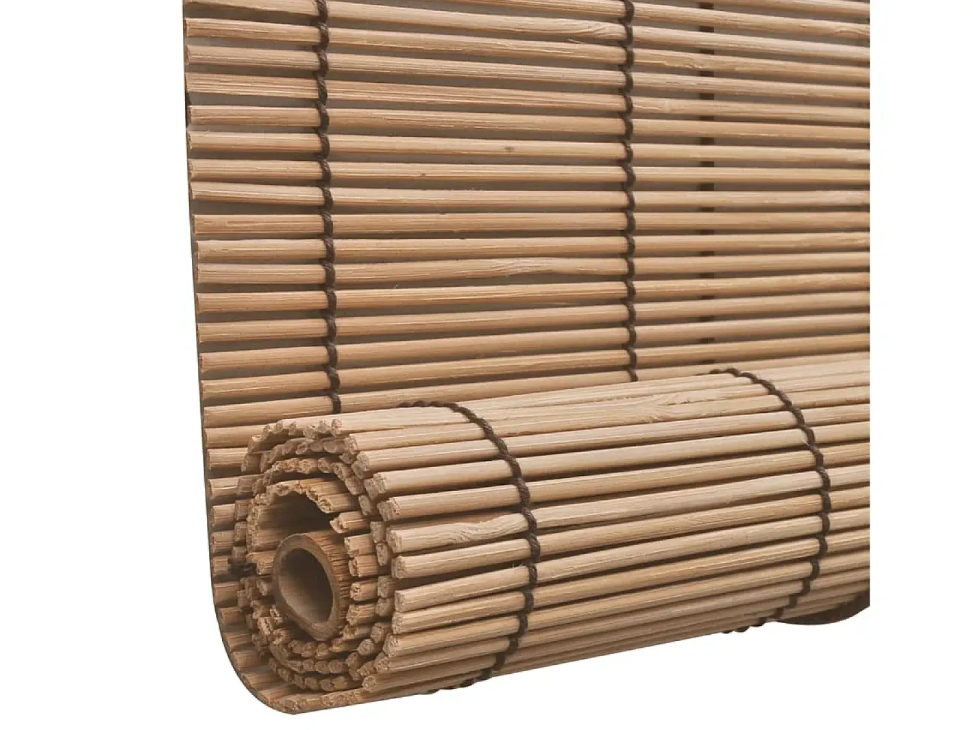 Discount Estor enrollable de bambú 100x220 cm Marrón Marru00f3n