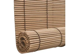 Ropa De Casa-Estor enrollable de bambú marrón 120x160 cm Marru00f3n