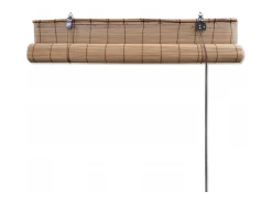 Ropa De Casa-Estor enrollable de bambú marrón 120x160 cm Marru00f3n
