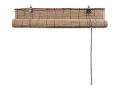 Estor enrollable de bambú marrón 140x160 cm Marru00f3n Sale