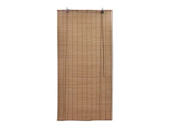 Estor enrollable de bambú marrón 140x160 cm Marru00f3n Sale