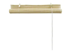 Ropa De Casa-Estor enrollable de bambú 100 x 220 cm Natural Marru00f3n