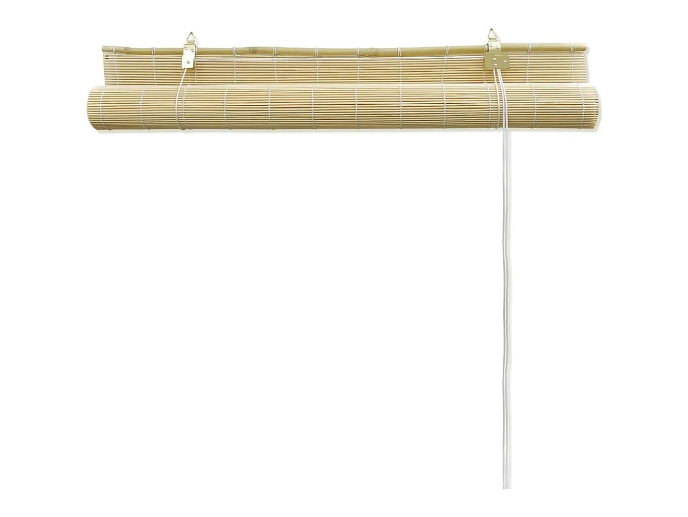 Ropa De Casa-Estor enrollable de bambú 100 x 220 cm Natural Marru00f3n