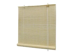 Ropa De Casa-Estor enrollable de bambú 100 x 220 cm Natural Marru00f3n
