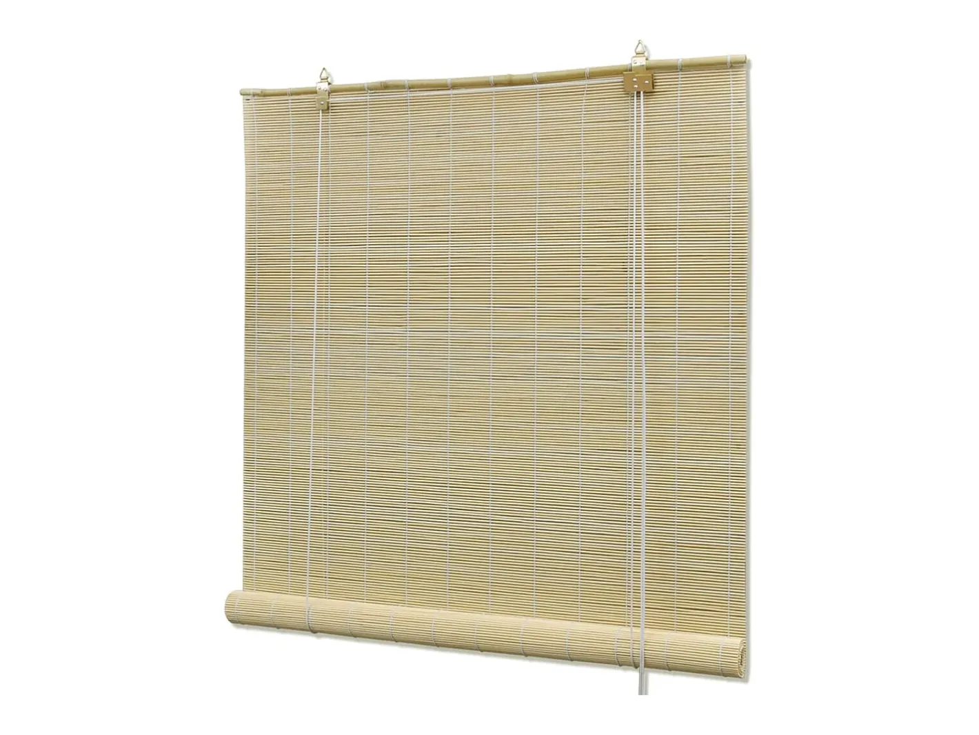 Ropa De Casa-Estor enrollable de bambú 100 x 220 cm Natural Marru00f3n