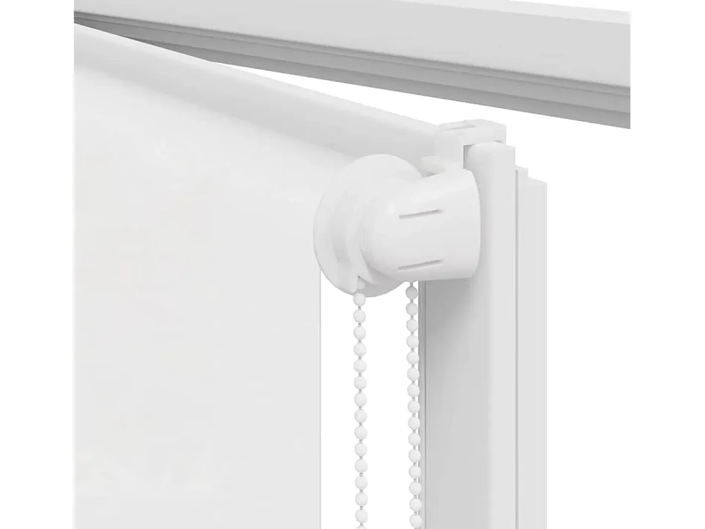 Estor enrollable de ducha 100x240 cm ancho de tela 96 cm Blanco Outlet