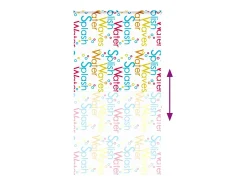 Estor enrollable de ducha con casete de tela, ancho 116 cm Multicolor Best
