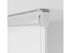 Estor enrollable de ducha con casete de tela ancho 136 cm Blanco
