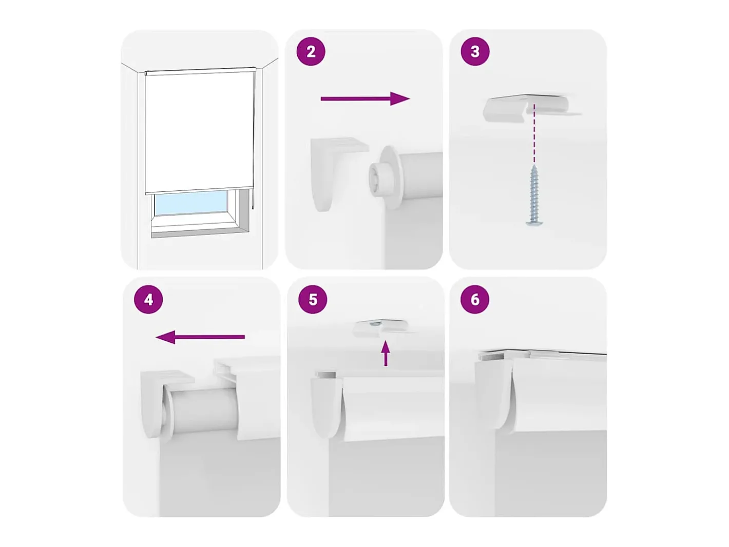 Estor enrollable de ducha con casete de tela ancho 136 cm Blanco