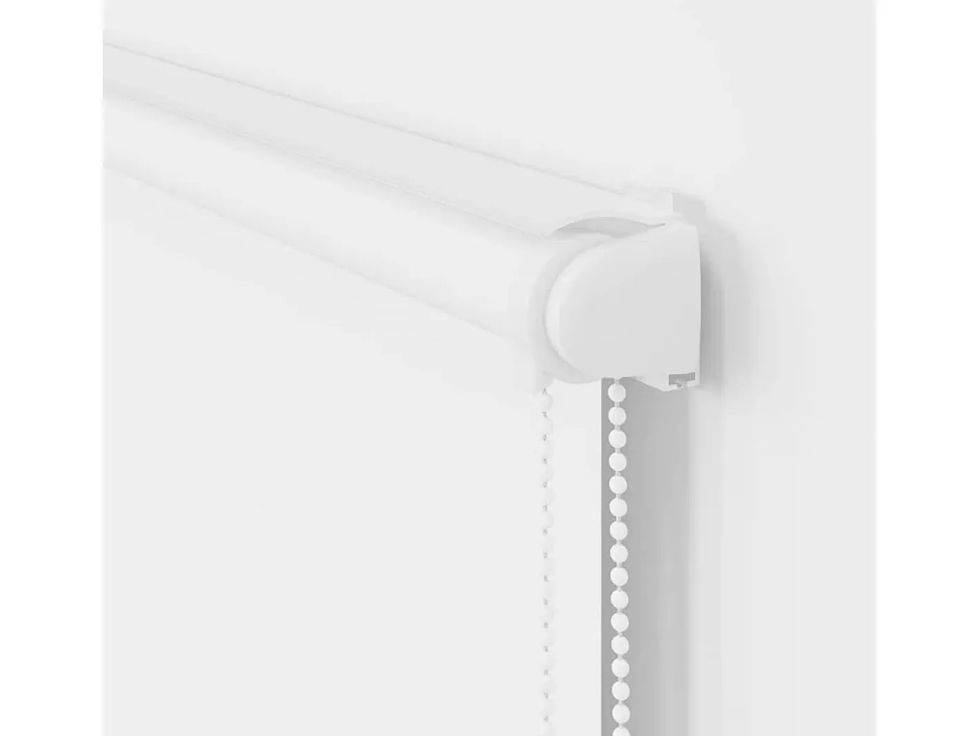 Estor enrollable de ducha con casete de tela ancho 136 cm Blanco
