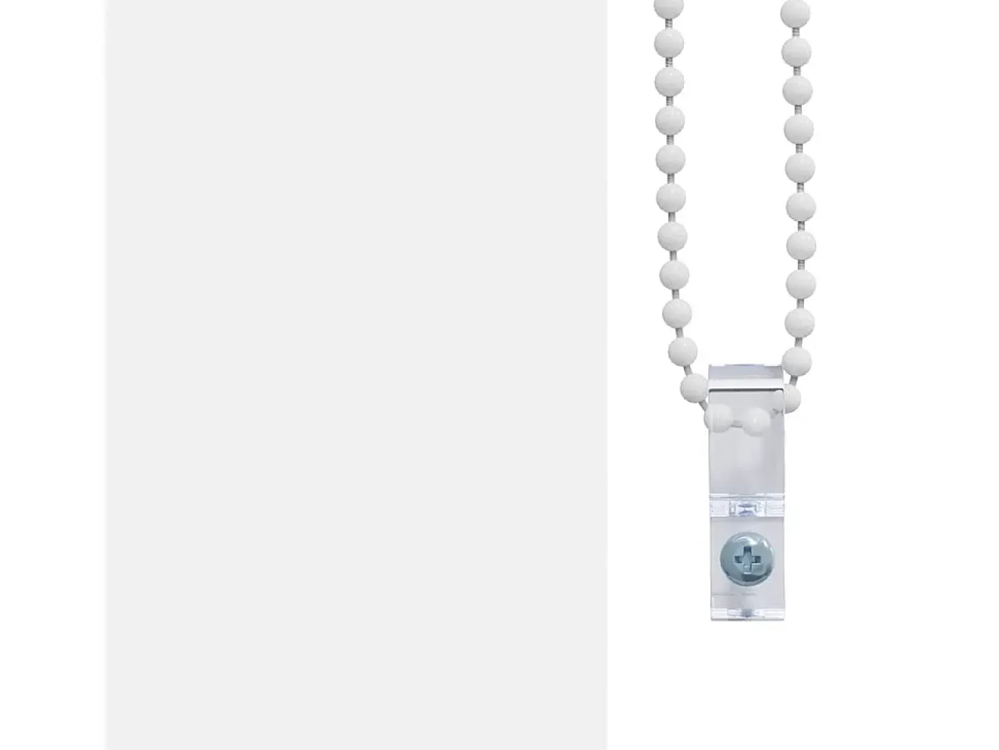 Estor enrollable de ducha con casete de tela ancho 136 cm Blanco