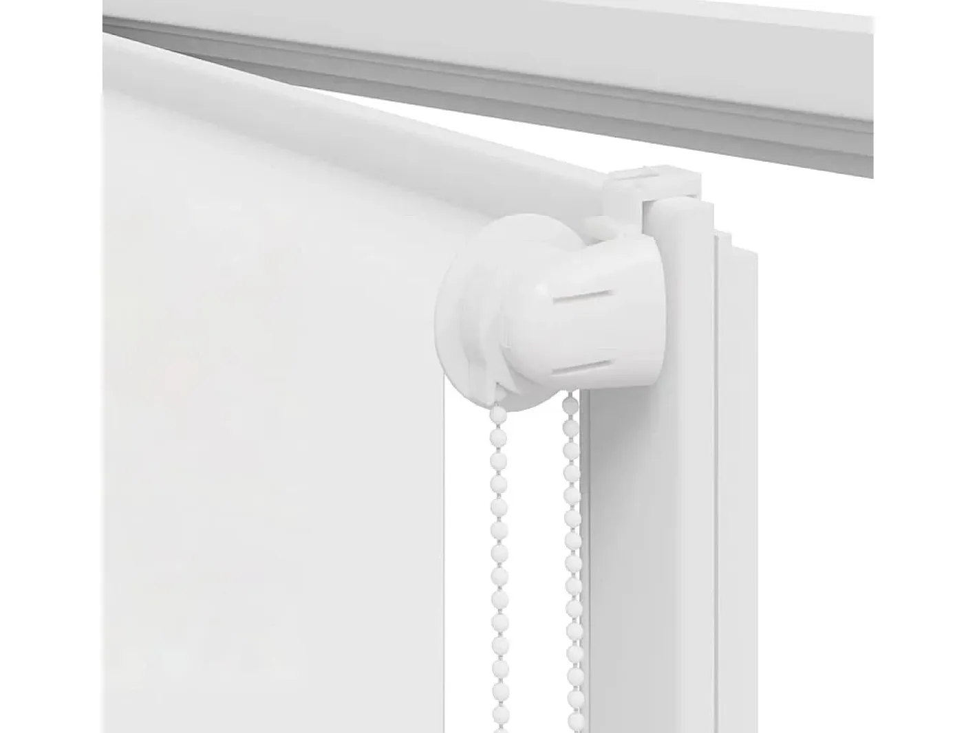Estor enrollable de ducha 130x240 cm ancho de tela 126 cm Blanco