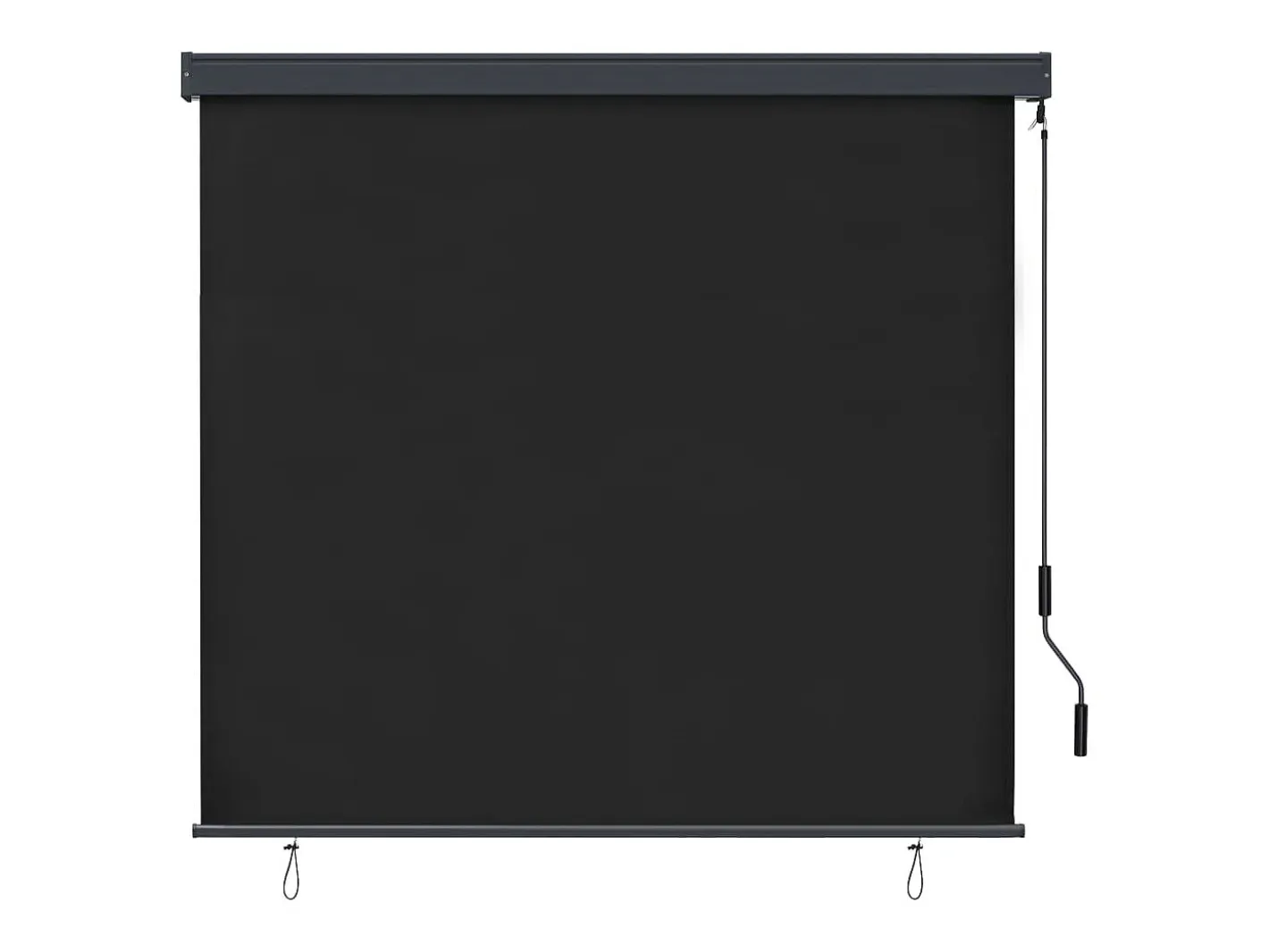 Ropa De Casa-Estor enrollable de exterior 160x250 cm Antracita Gris