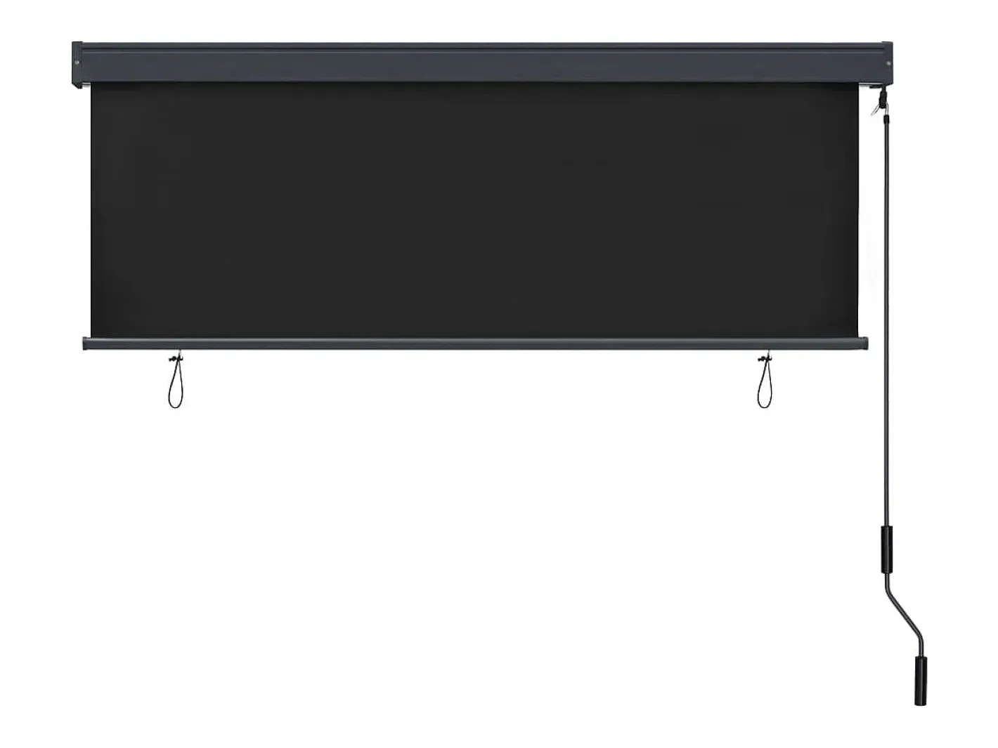 Ropa De Casa-Estor enrollable de exterior 160x250 cm Antracita Gris
