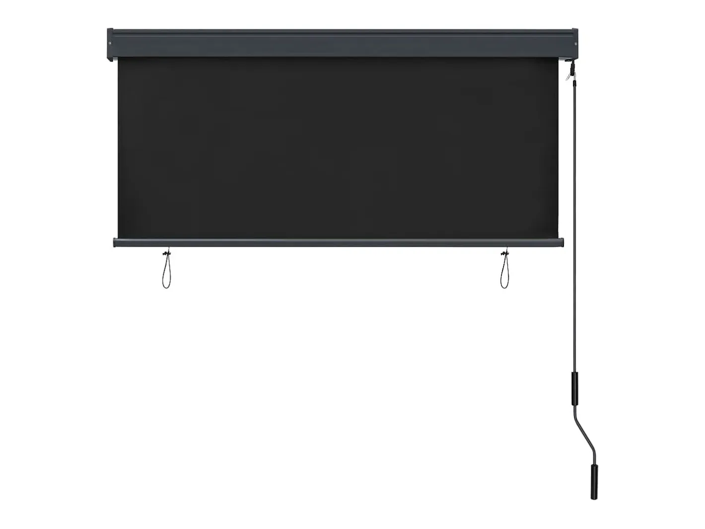 Outlet Estor enrollable de exterior 140 x 250 cm Antracita Gris
